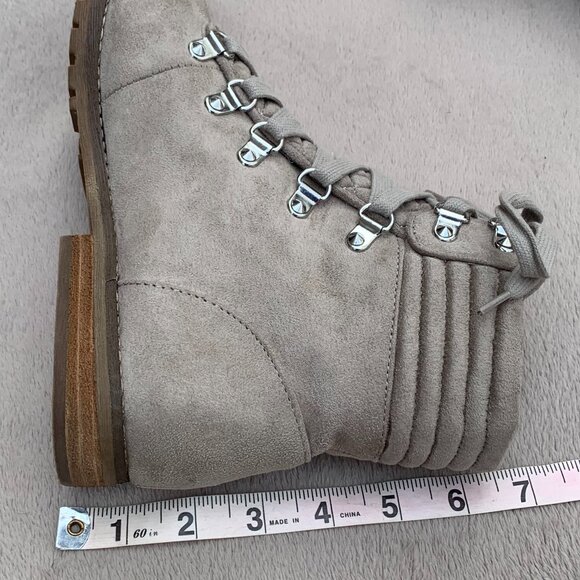 Carlos By Carlos Santana Donna Faux Suede Lace Up Booties Sz8 - Picture 16 of 16